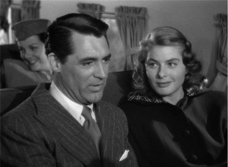 Screenshot of Cary Grant and Ingrid Bergman